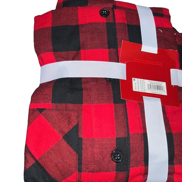 Men Red Buffalo Check 2-Piece Pajamas Family Sleep Set Wondershop Target small S - Picture 2 of 2